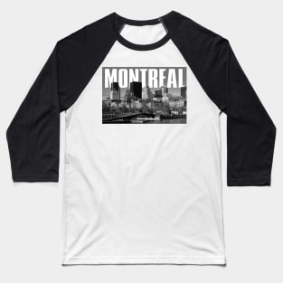 Montreal Cityscape Baseball T-Shirt